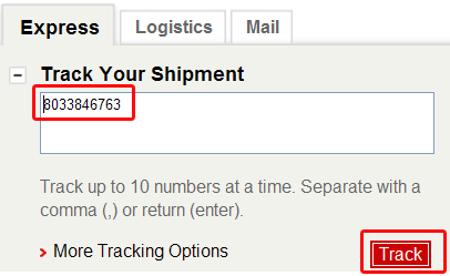 TCS TRACKING NUMBER